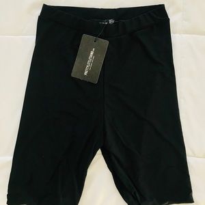 NWT Pretty Little Thing black biker shorts